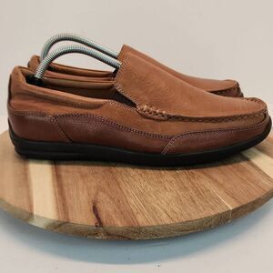 Vionic Men's Brown Leather Slip On Loafers Shoes Comfortable 8.5M